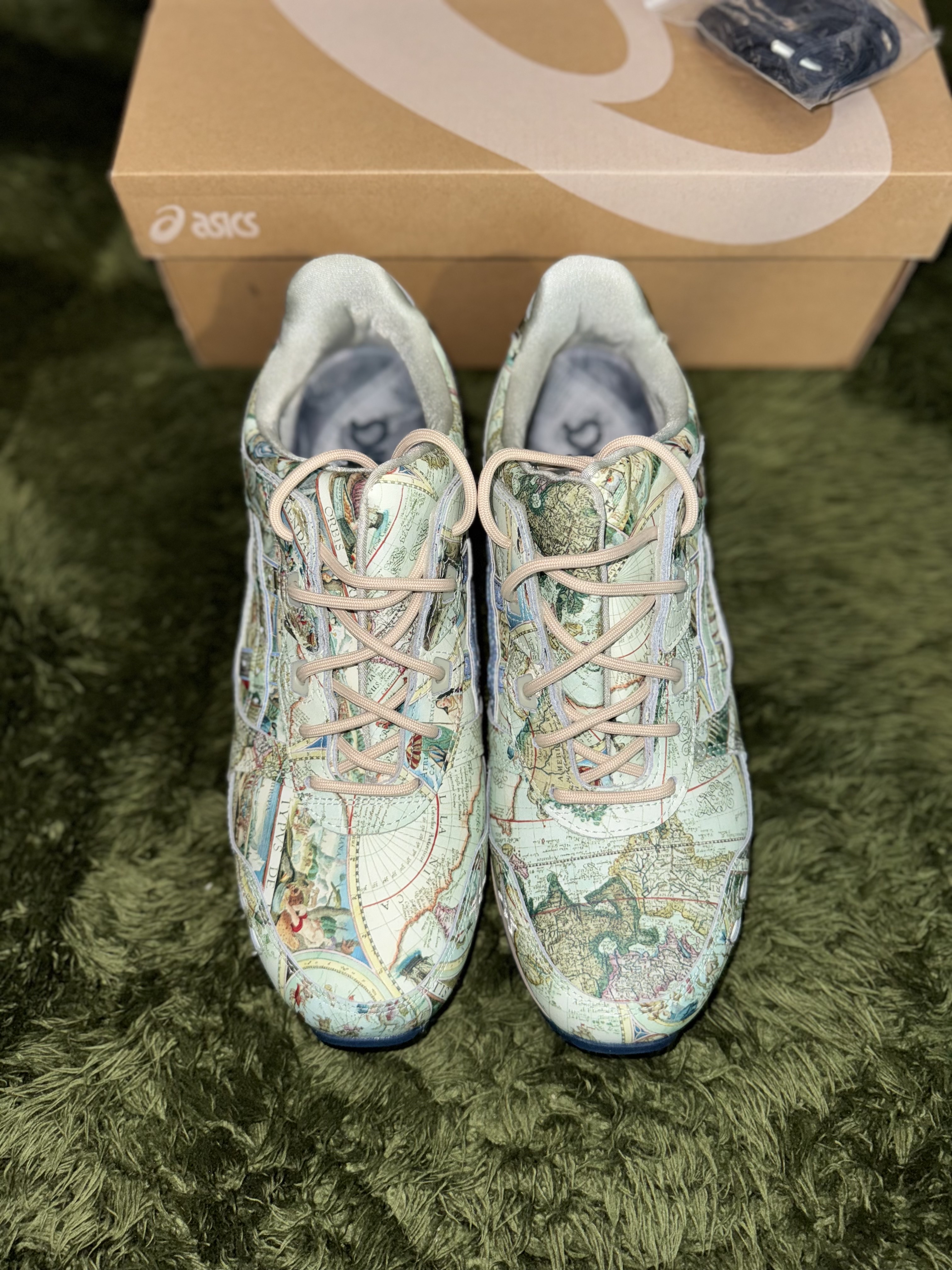 Asics x Atmos Gel-Lyte III Ice Green Midnight Blue 착용 스타일 - 3