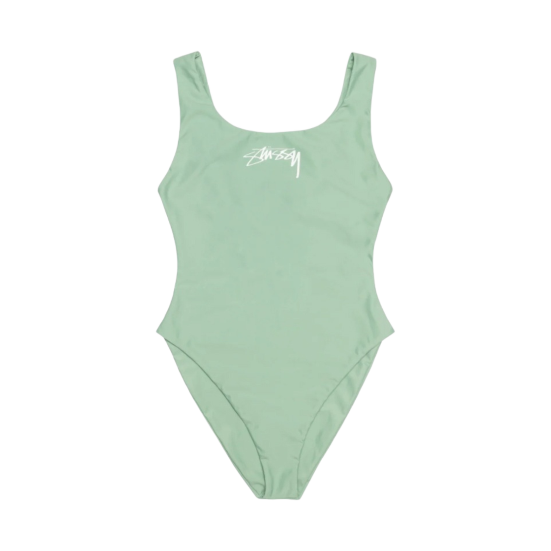 113165 Stussy Surf Stock One Piece Swimsuit Sage