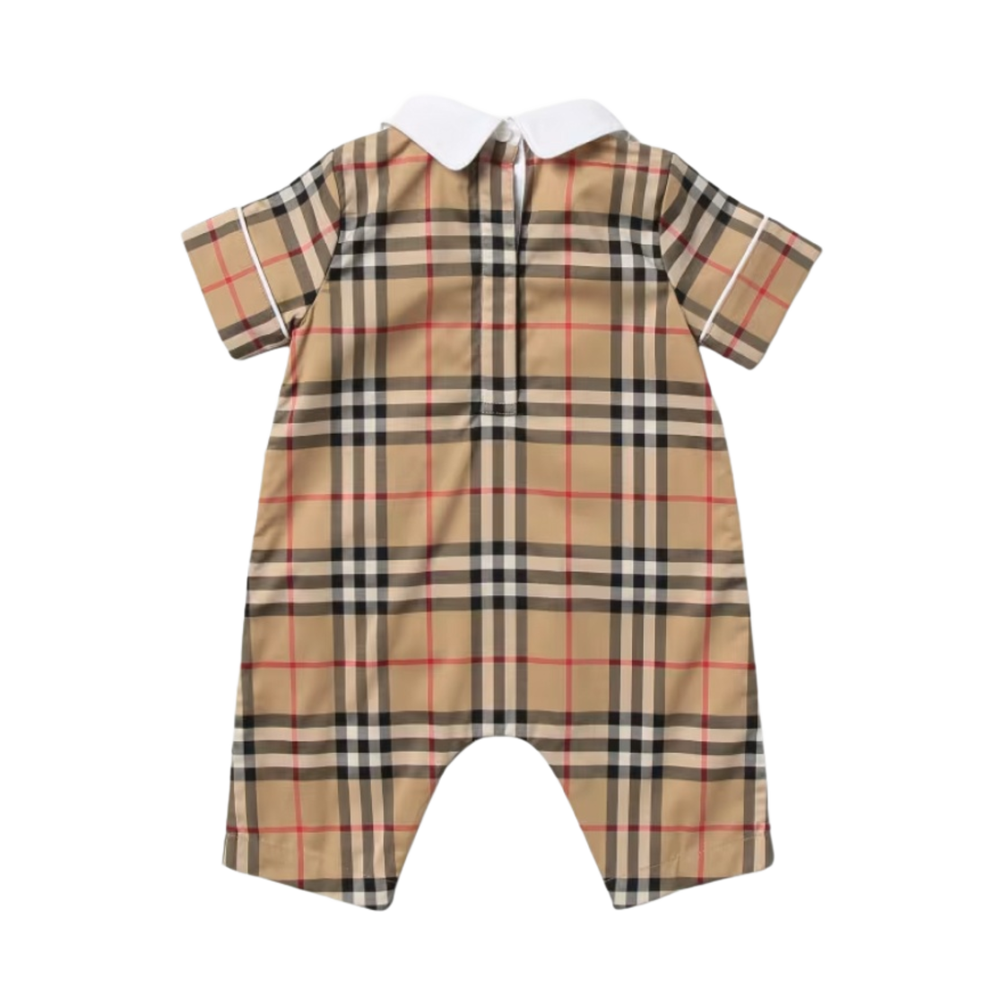 (유아) 버버리 체크 점프수트 아카이브 베이지((Baby) Burberry Check Jumpsuit Archive Beige) - 2