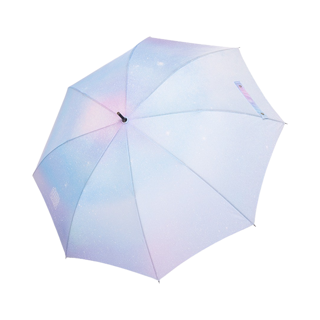 BLT008 Bloomingtale Compact Disk Umbrella Silver Dye Handle