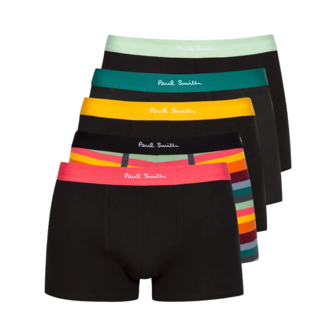 M1A-914-M5PK1-79 Paul Smith Organic Cotton Mixed Boxer Briefs Artist Stripe (5 Pack)