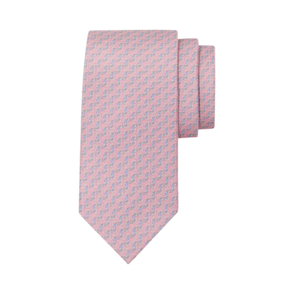 351205-778465 Ferragamo String Print Silk Tie Pink