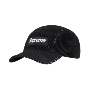 Supreme 2-Tone Corduroy Camp Cap Black - 23SS