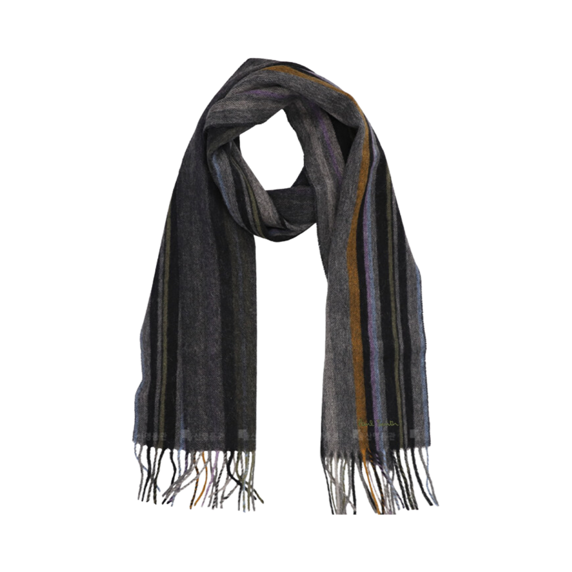 M1A-150K-P341-76 Paul Smith Stripe Signature Scarf Multi Color