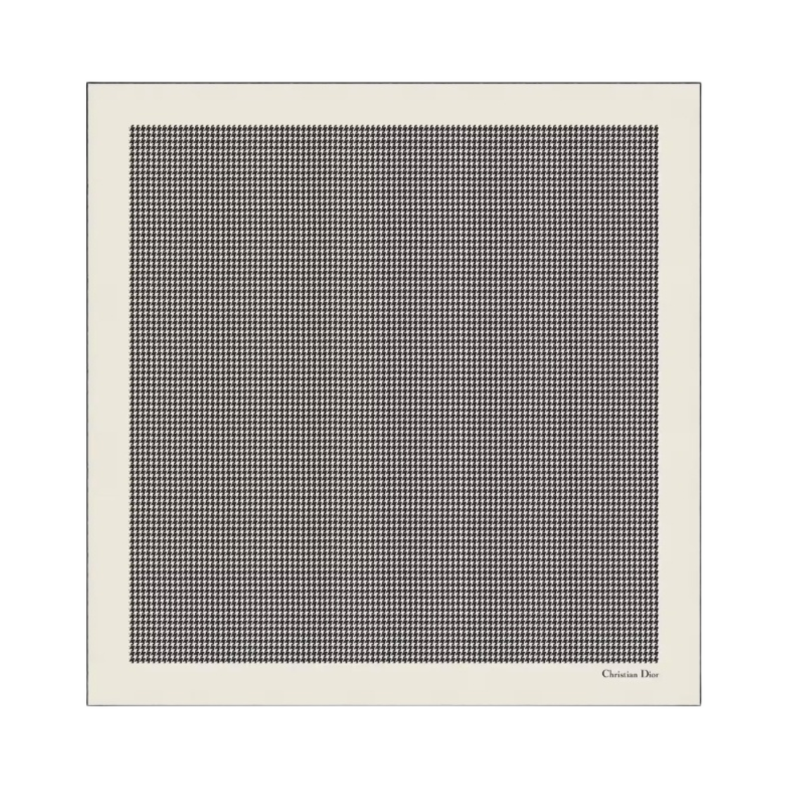 (W) 디올 30 몽테뉴 90 스퀘어 스카프 실크 트윌 아이보리 블랙((W) Dior 30 Montaigne 90 Square Scarf Silk Twill Ivory Black) - 1