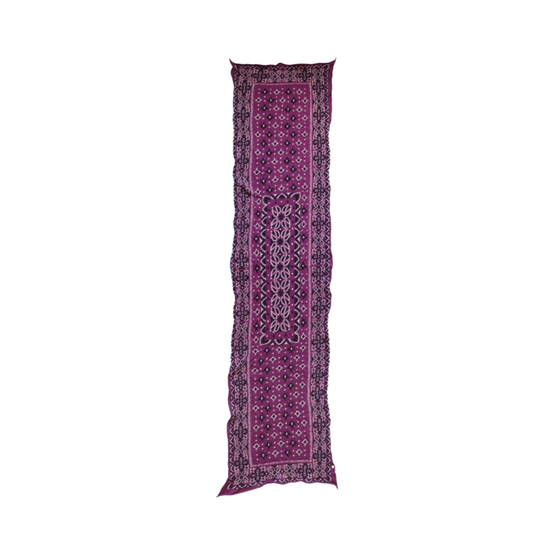 캐피탈 풀 렝스 울 컬러풀 빅 마마 반다나 스카프 퍼플(Kapital Full Length Wool Colorful Big Mama Bandana Scarf Purple)