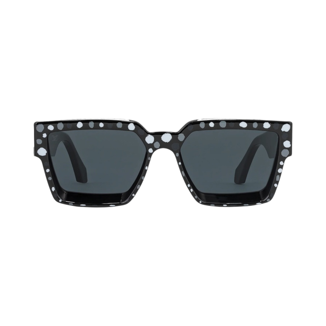 루이비통 x 야요이 쿠사마 1.1 밀리어네어 페인티드 닷 선글라스 블랙 그레이
