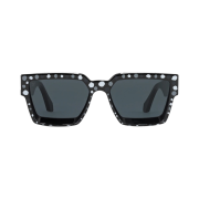 Louis Vuitton x YK 1.1 Millionaire Painted Dots Sunglasses Black Grey