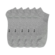 [3% 적립] Aone Minimal Plain Sneaker Socks 5-Pack Gray