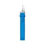 Burberry Monogram Motif Grainy Leather Keyring Vivid Blue
