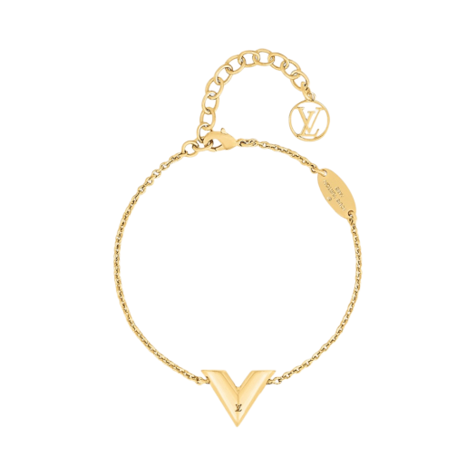 (W) Louis Vuitton Essential V Bracelet Gold