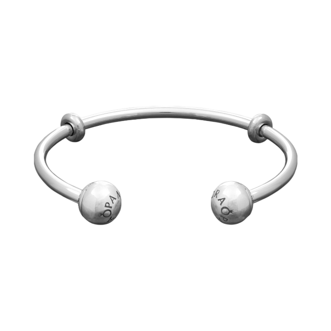 (W) 핀도라 모먼트 오픈 뱅글 스털링 실버((W) Pandora Moments Open Bangle Sterling Silver)