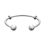 (W) Pandora Moments Open Bangle Sterling Silver