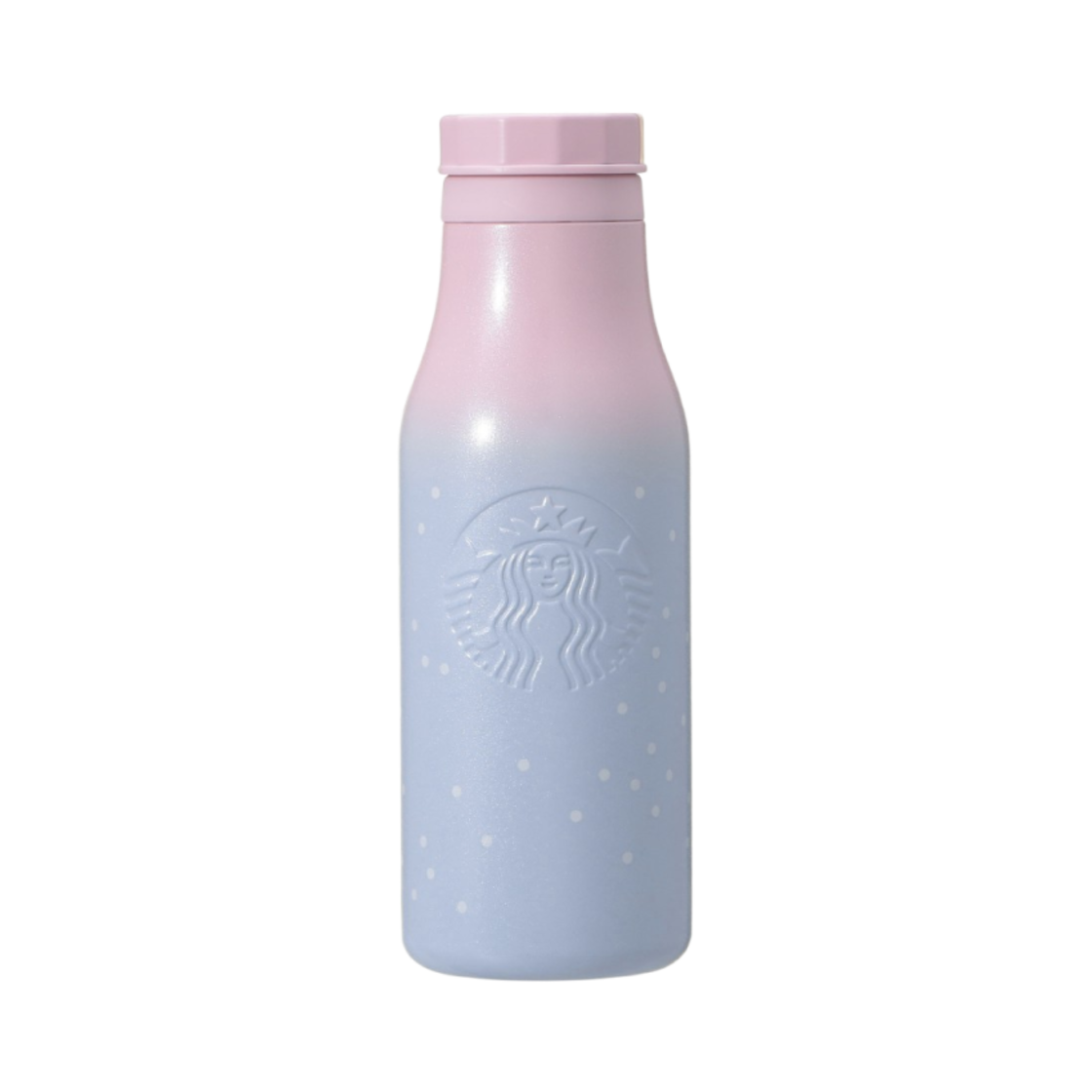 스타벅스 25 뉴이어 스테인리스 스틸 로고 보틀 그라디언트 블루 핑크 473ml(Starbucks 25 New Year Stainless Steel Logo Bottle Gradient Blue Pink 473ml) - 1