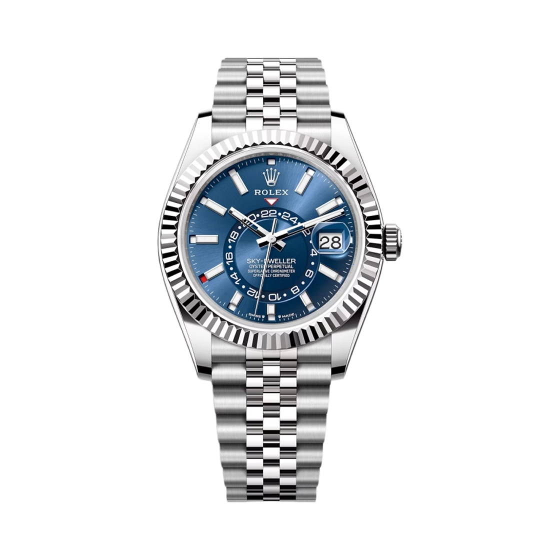롤렉스 스카이드웰러 42mm 336934 브라이트 블루 쥬빌리(Rolex Sky-Dweller 42mm 336934 Bright Blue Jubilee)