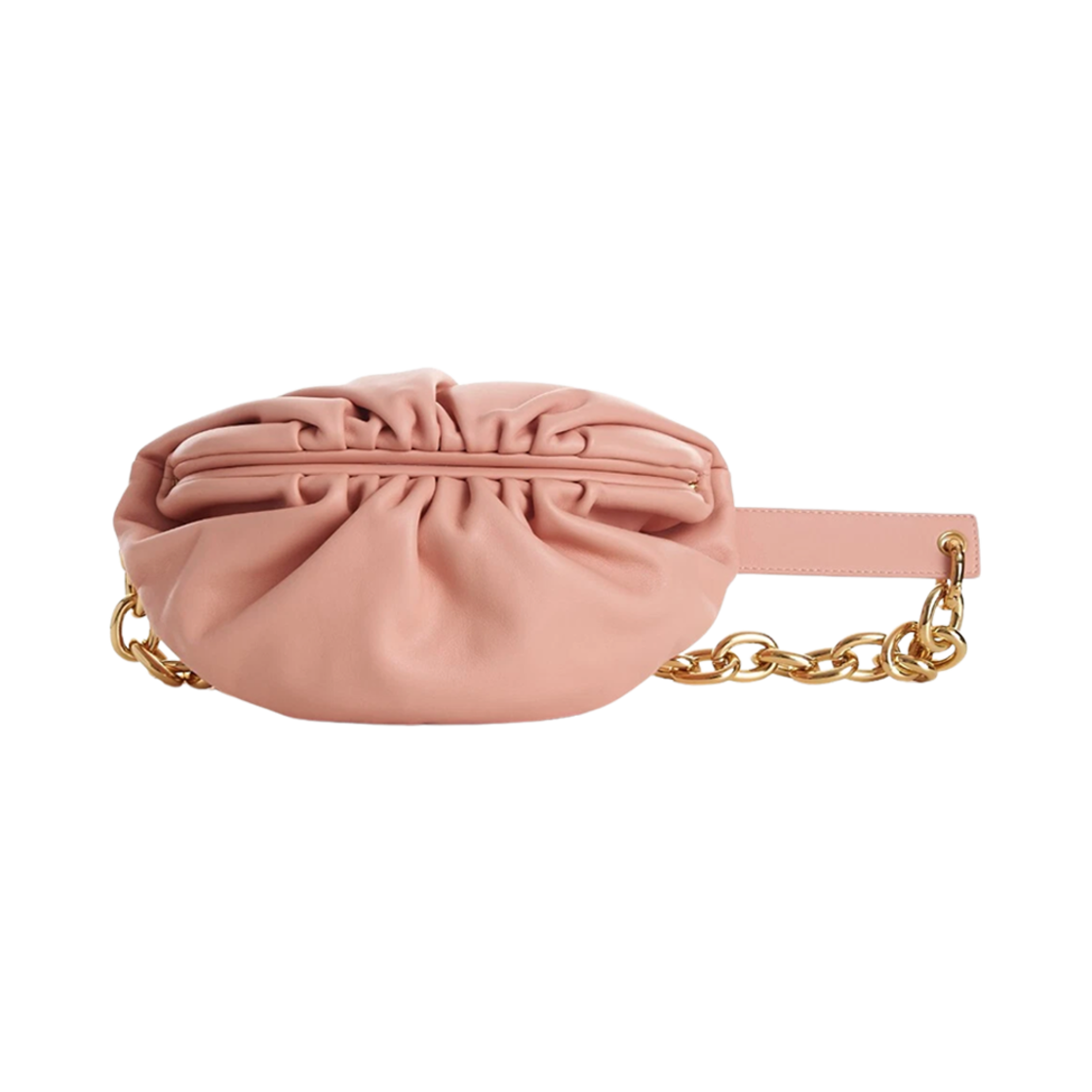 651445VCP417804 Bottega Veneta Belt Chain Pouch Peach