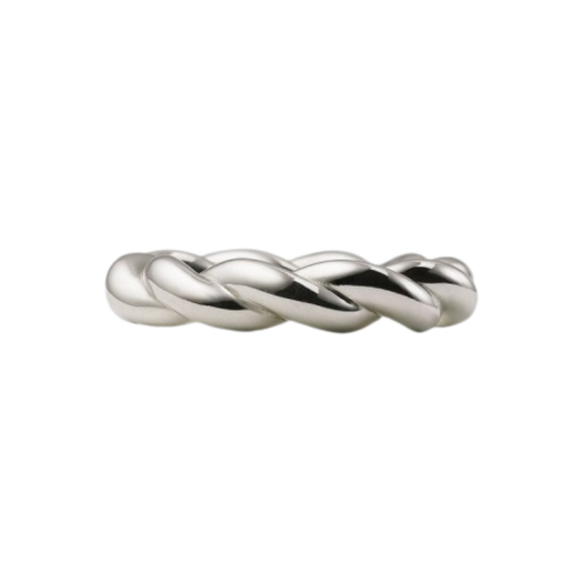Bottega Veneta Twist Ring Silver