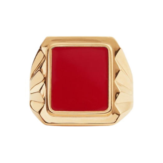Bottega Veneta Essentials Ring Chili