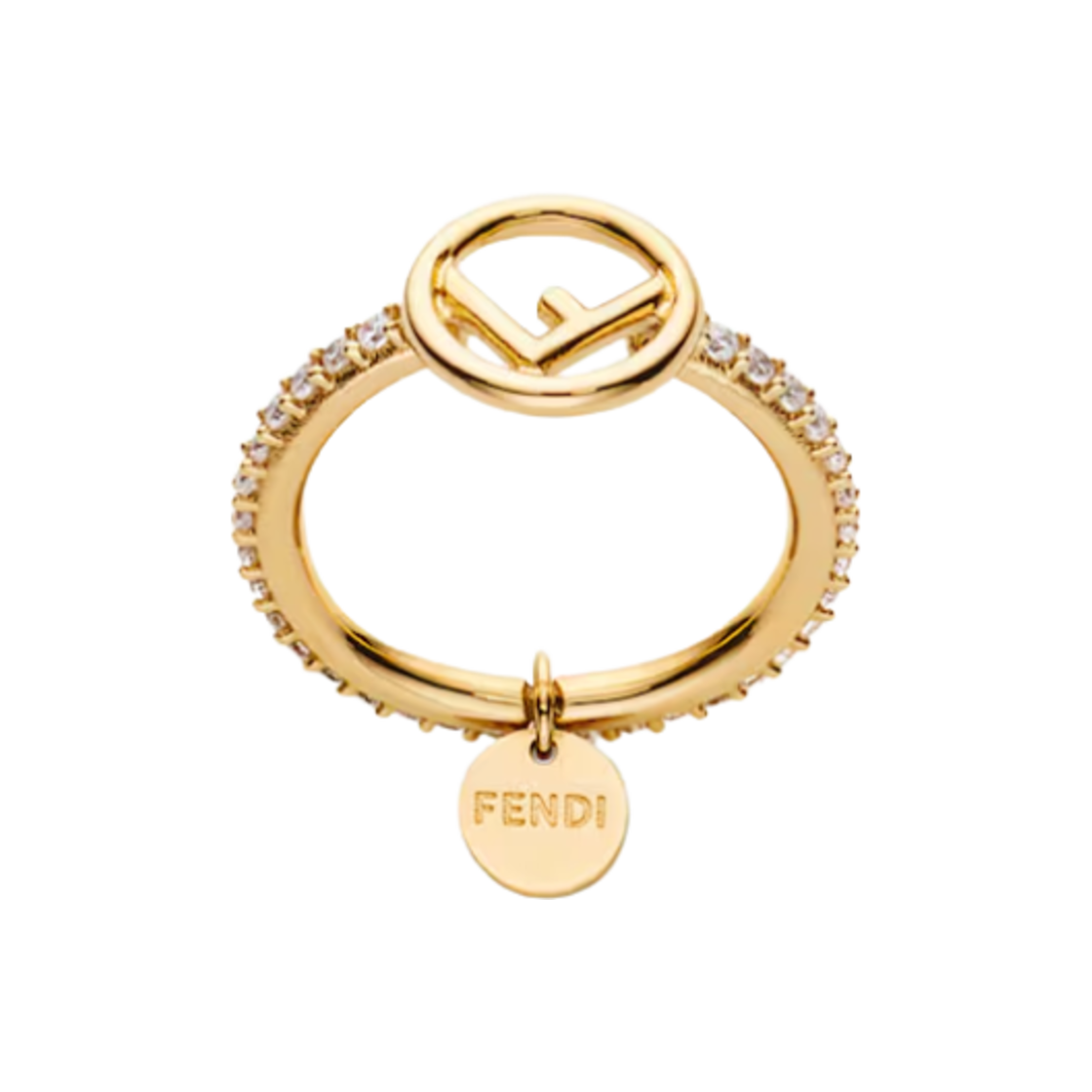 (W) 펜디 F 이즈 펜디 링 골드((W) Fendi F is Fendi Ring Gold) - 1