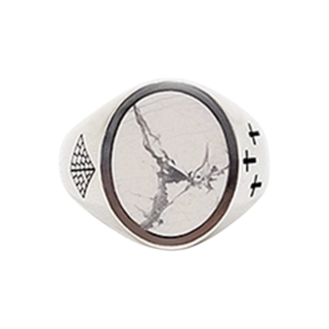 프리카 컨택트 링 2 스몰 실버