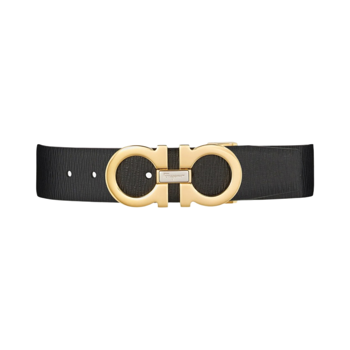 페라가모 어드저스터블 간치니 벨트 블랙(Ferragamo Adjustable Gancini Belt Black) - 1