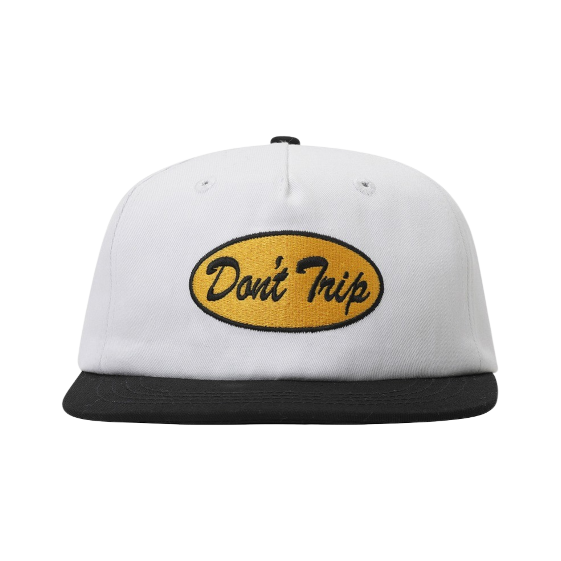 프리앤이지 오발 투 톤 쇼트 브림 스냅백 햇 본 블랙(Free & Easy Oval Two Tone Short Brim Snapback Hat Bone Black)