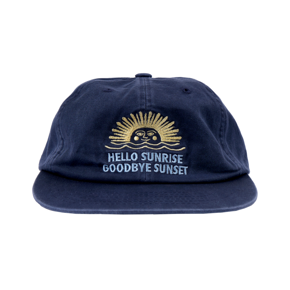 헬로선라이즈 90s 로고 6패널 캡 네이비(Hello Sunrise 90s Logo 6Panel Cap Navy)