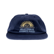 Hello Sunrise 90s Logo 6Panel Cap Navy