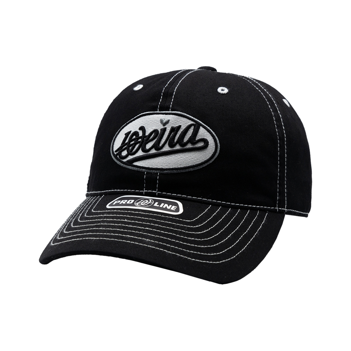 W251AAC01-BLK Weird world Circle Logo Wappen Ball Cap Black