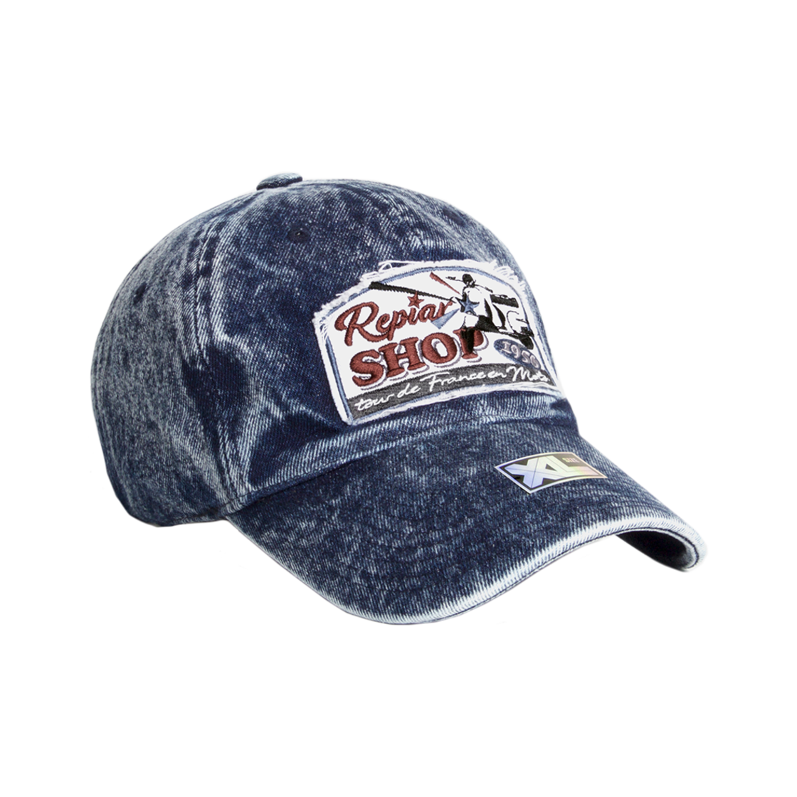 XL093 PLATEAU BIG SIZE BALLCAP XL RS DENIM CAP BLUE