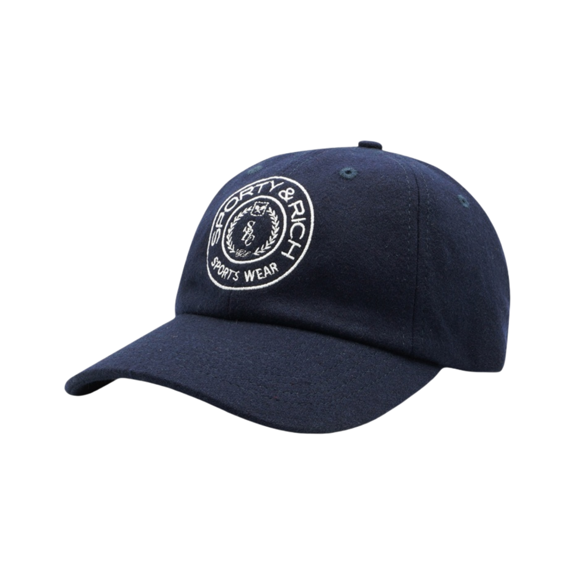 스포티 앤 리치 커넥티컷 크레스트 울 캡 네이비(Sporty & Rich Connecticut Crest Wool Cap Navy) - 2