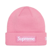 Supreme New Era Box Logo Beanie Dusty Pink - 24FW