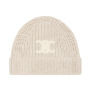 Celine Triomphe Beanie in Seamless Cashmere Sand