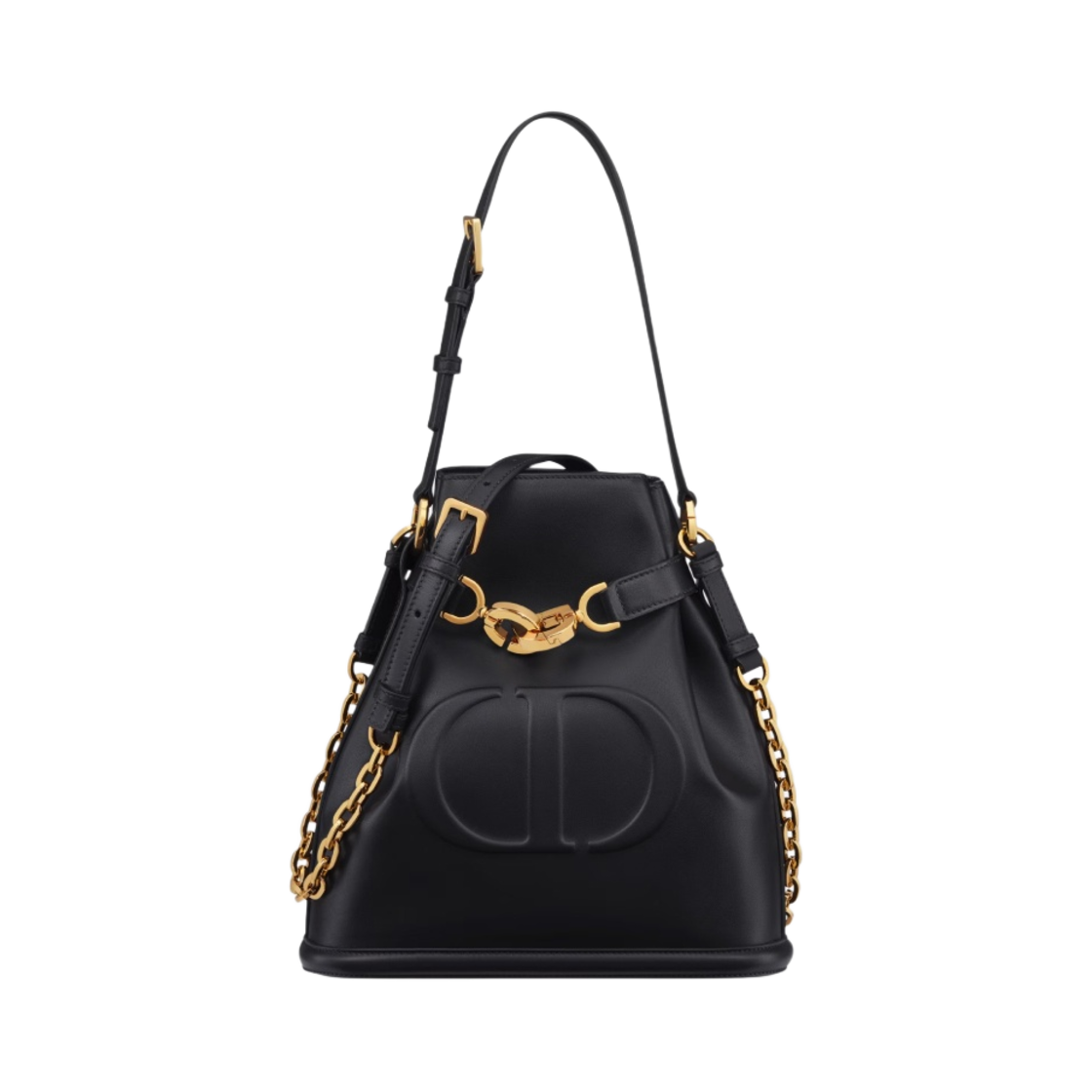 디올 미디움 세 디올 백 CD 엠보스드 카프스킨 블랙(Dior Medium C'est Dior Bag CD Embossed Calfskin Black) - 1