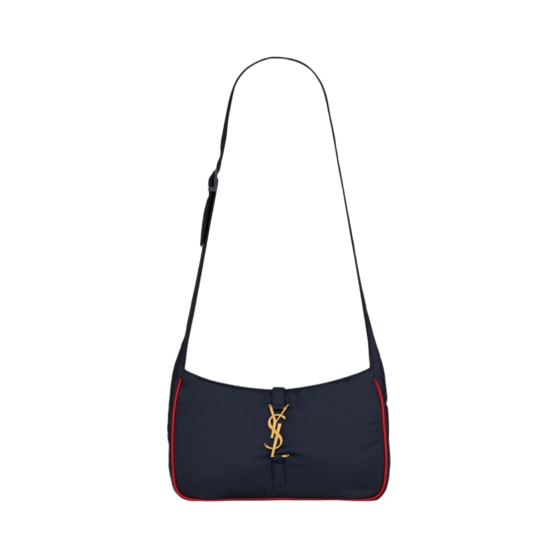 생로랑 르 5 A 7 크로스바디백 에코닐 리제너레이티드 나일론 네이비(Saint Laurent Le 5 À 7 Crossbody Bag in Econyl Regenerated Nylon Navy) - 1