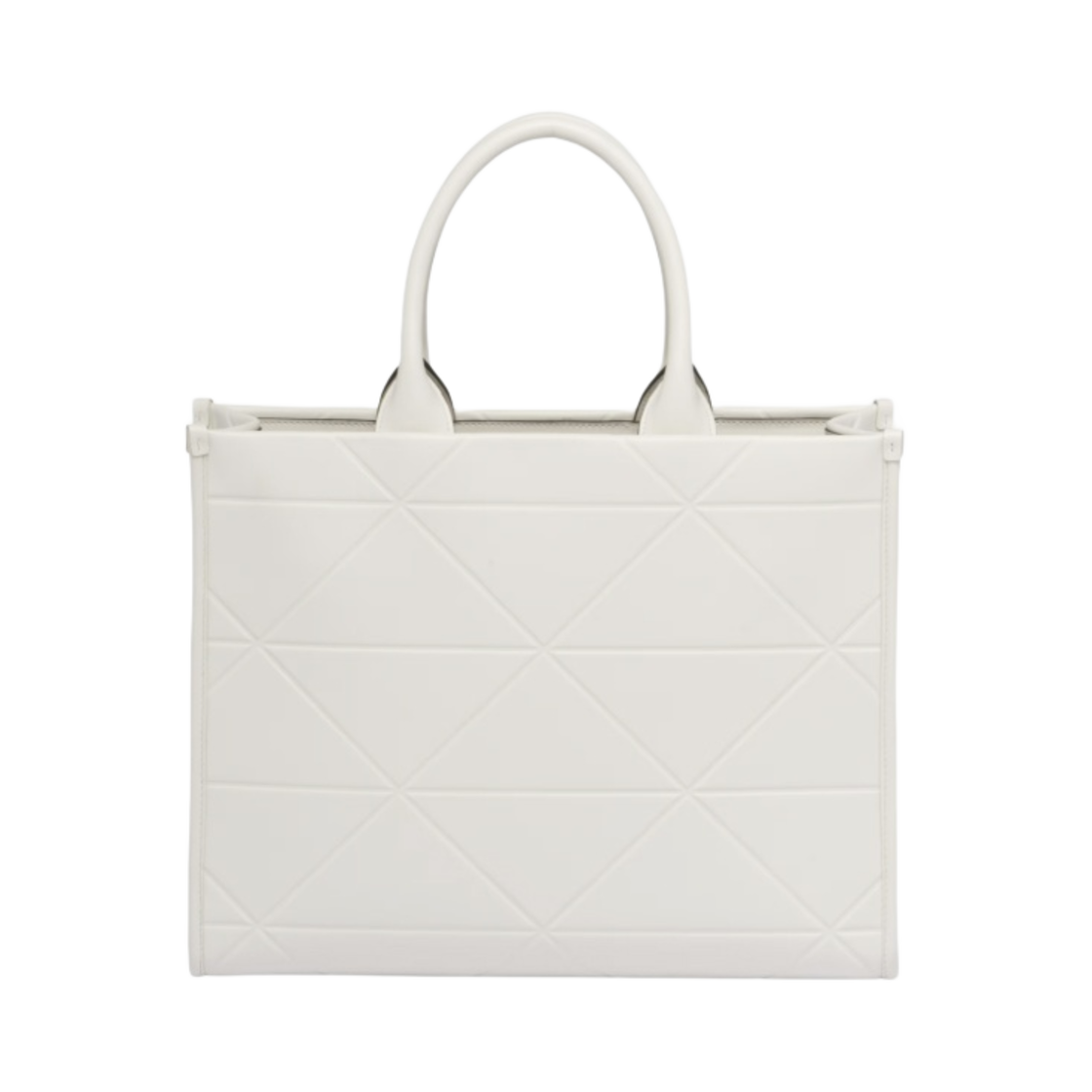 프라다 탑스티칭 미디움 레더 프라다 심볼 백 화이트(Prada Medium Leather Prada Symbole Bag with Topstitching White) - 2