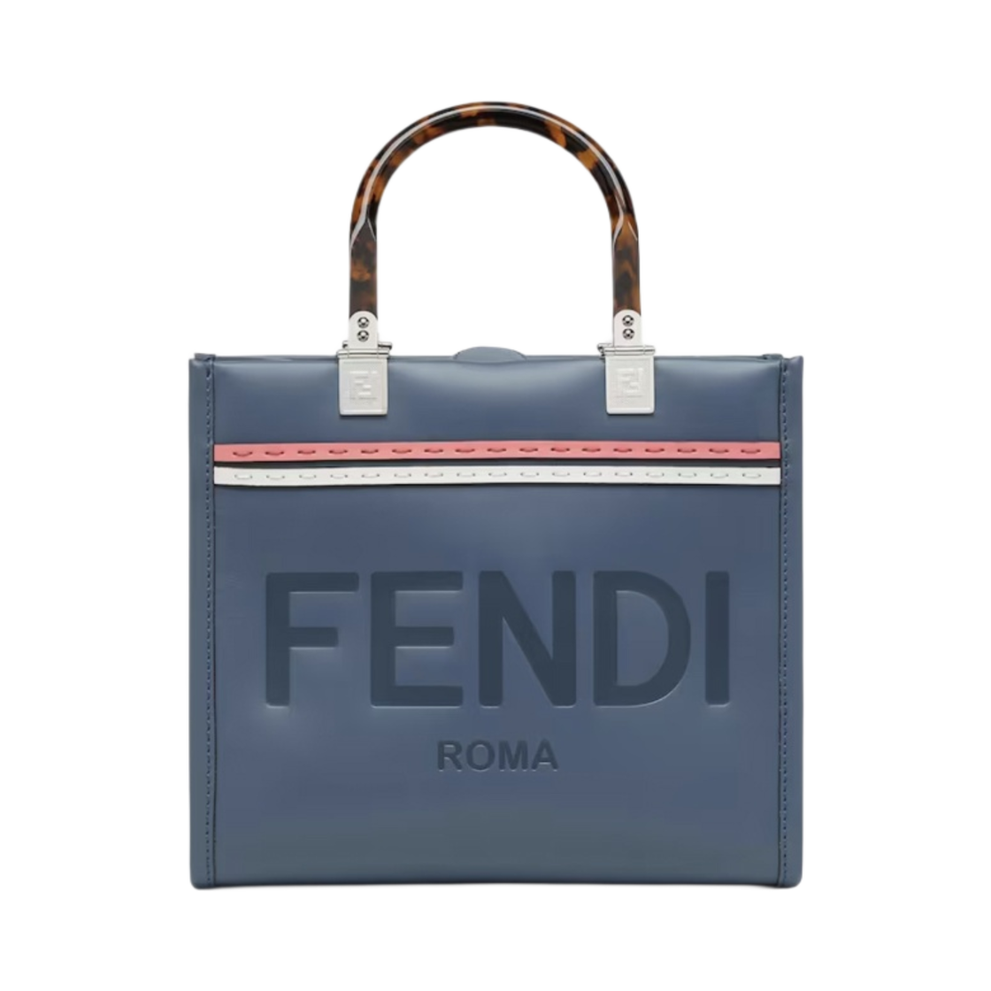 펜디 로마 선샤인 스몰 레더 쇼퍼백 블루(Fendi Roma Sunshine Small Leather Shopper Blue) - 1