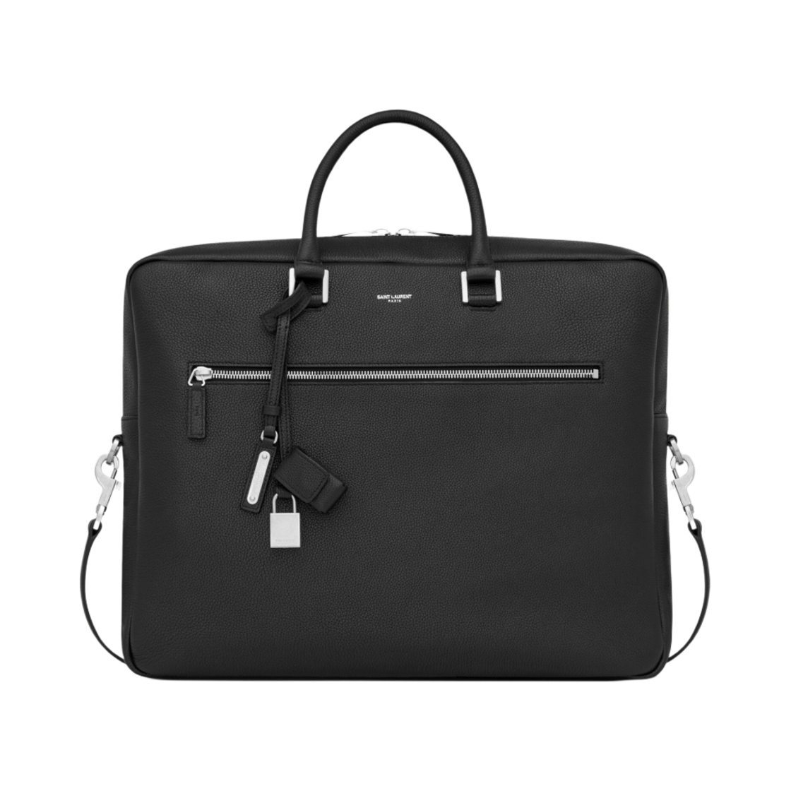 생로랑 삭 드 주르 라지 브리프케이스 그레인 레더 블랙(Saint Laurent Sac De Jour Large Briefcase in Grained Leather Black) - 1