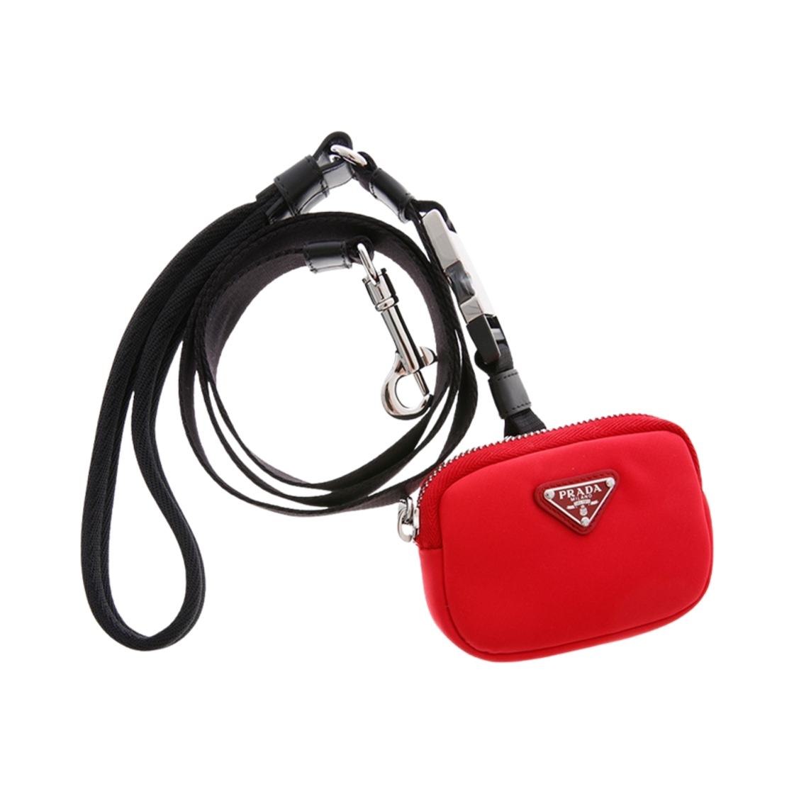 2YG008-BV1-F0011 Prada Nylon Pet Riches Mini Pouch Red