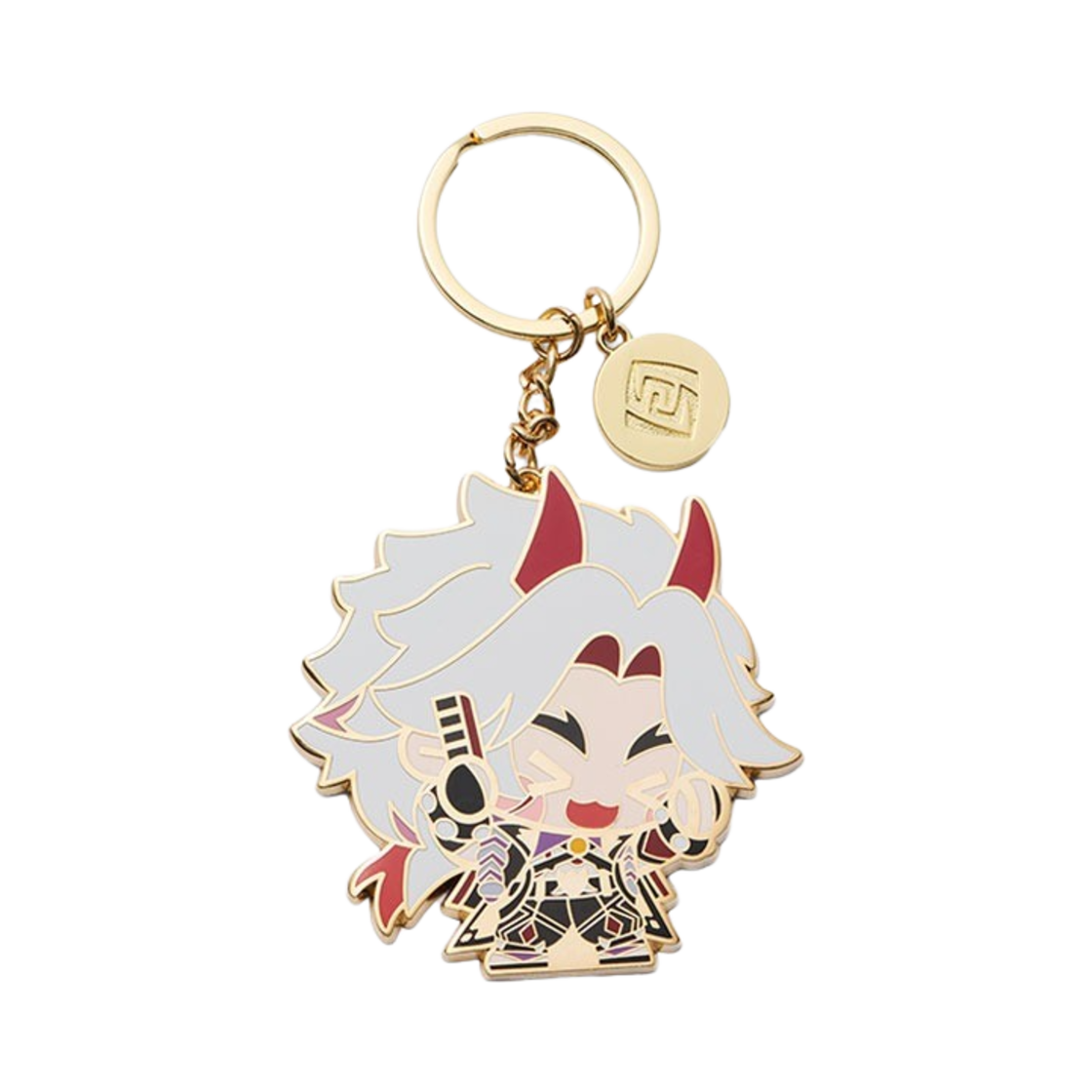 6974696617849 Genshin Metal Keychain Chibi Character Arataki Itto