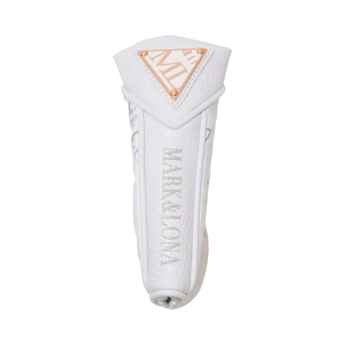 MCS-4B-SH64 Mark & Lona CD Triangle Logo Pattern Putter Cover White