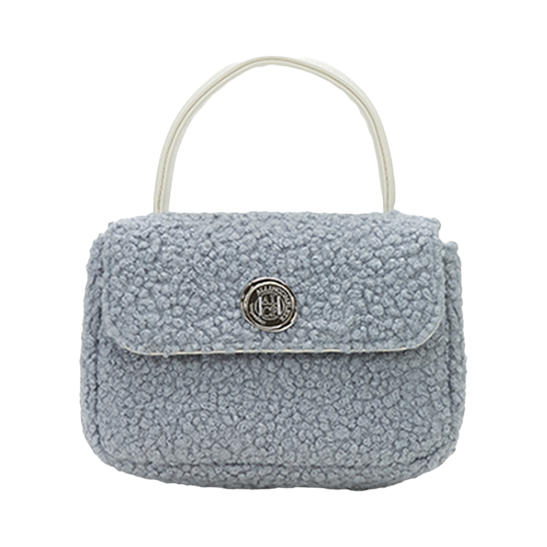 올인컴플리트 미니 테디 토트백 그레이 블루(Allincomplete Mini Teddy Tote Bag Gray Blue)