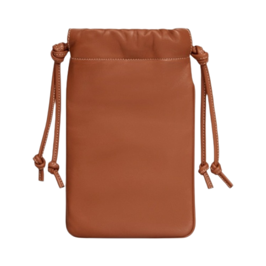 셀린느 스무스 램스킨 퀴르 트리옹프 드로우스트링 폰 파우치 탄(Celine Drawstring Phone Pouch Cuir Triomphe in Smooth Lambskin Tan) - 2