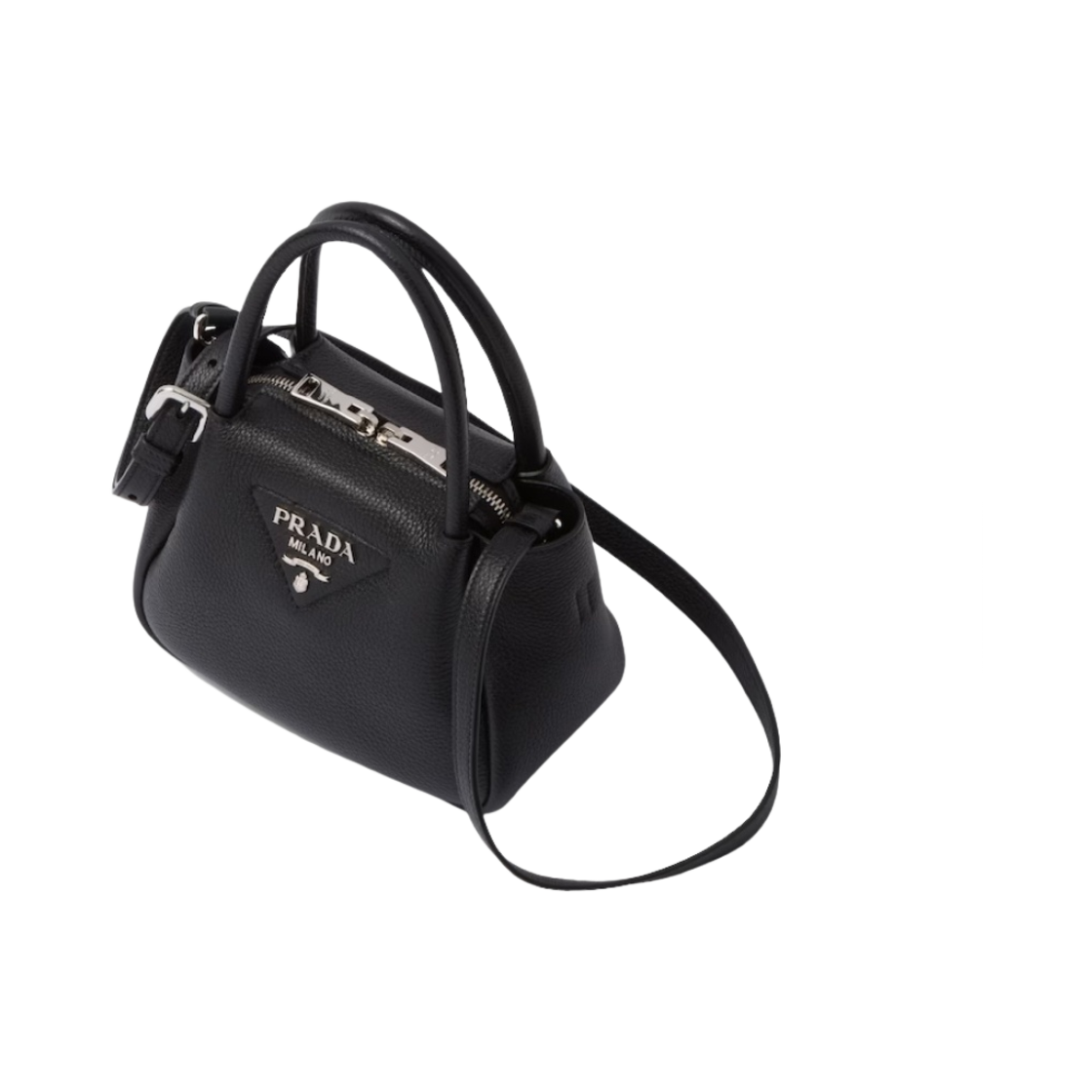 프라다 레더 미니 핸드백 블랙(Prada Leather Mini Handbag Black) - 2