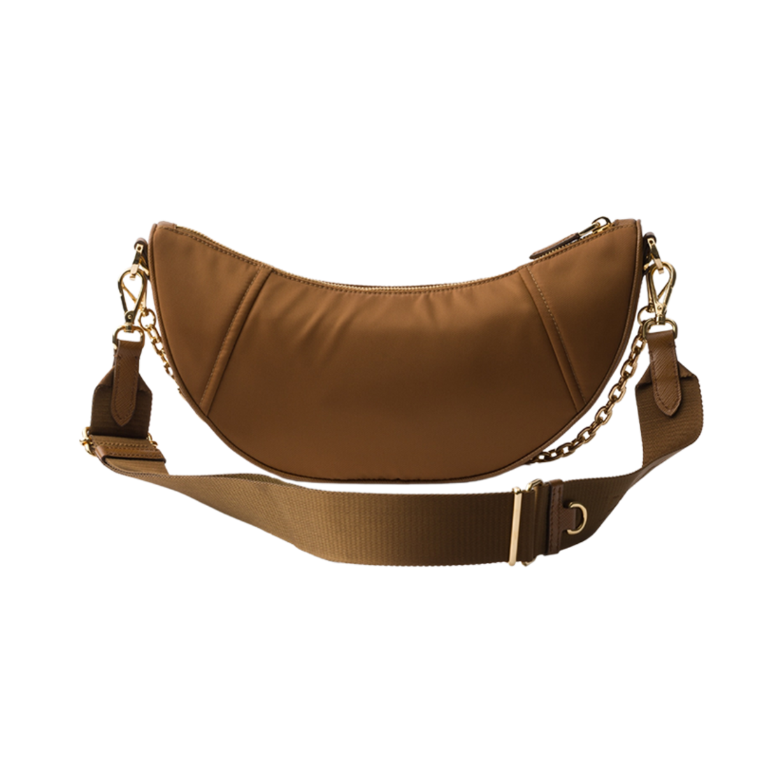 프라다 데미룬 리나일론 숄더백 브랜디(Prada Demi-Lune Re-Nylon Shoulder Bag Brandy) - 2