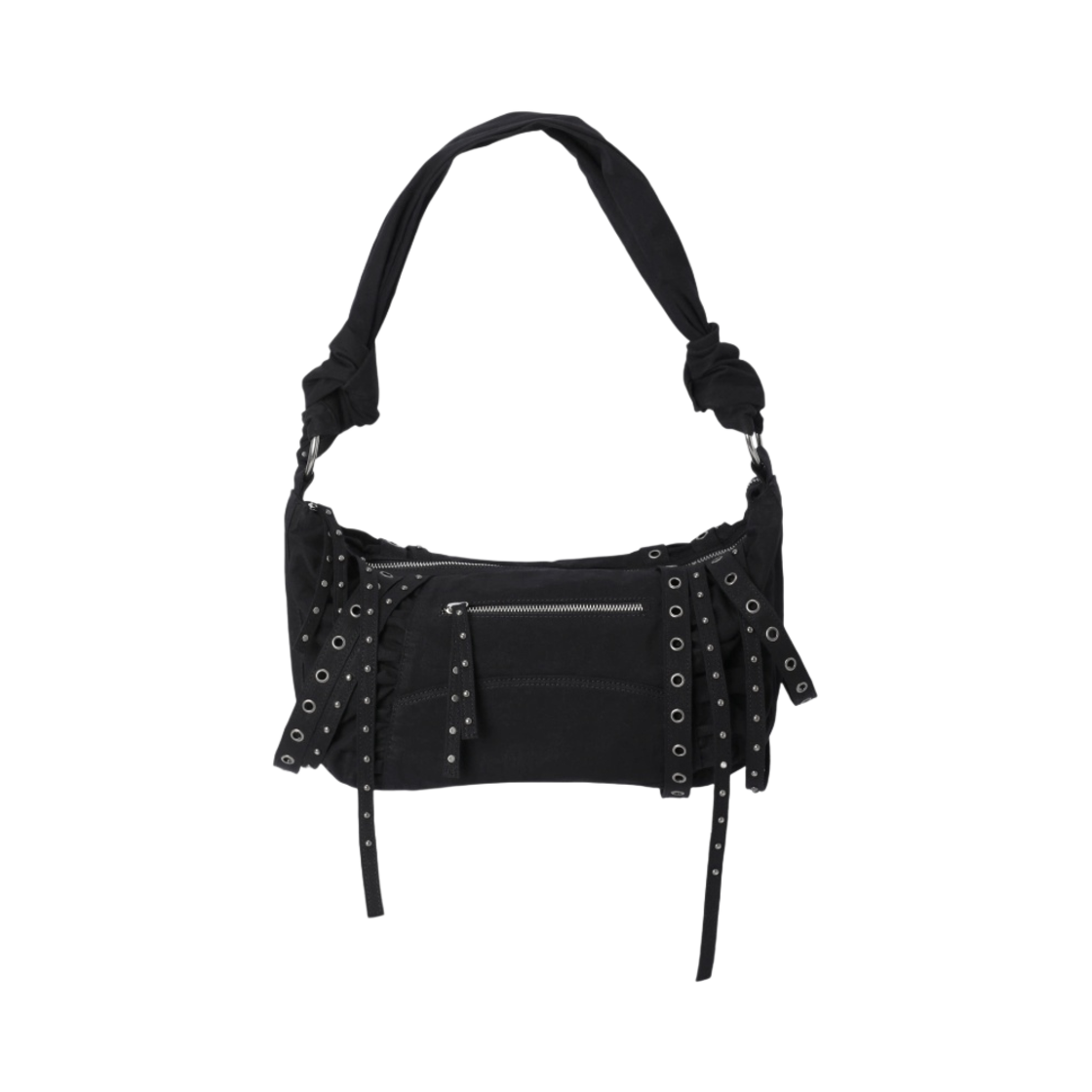 쓰리타임즈 테이프 백 블랙(Threetimes Tape Bag Black)