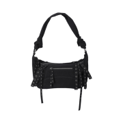 Threetimes Tape Bag Black