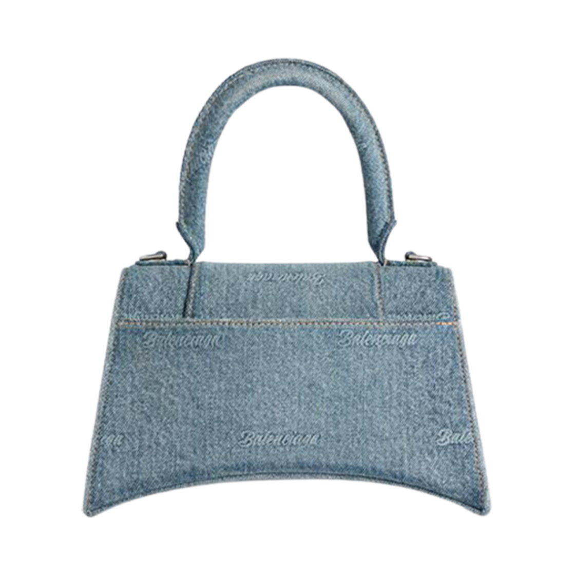 발렌시아가 아워글래스 스몰 핸드백 걸리 올오버 데님 라이트 블루(Balenciaga Hourglass Small Handbag Girly Allover Denim Light Blue) - 2