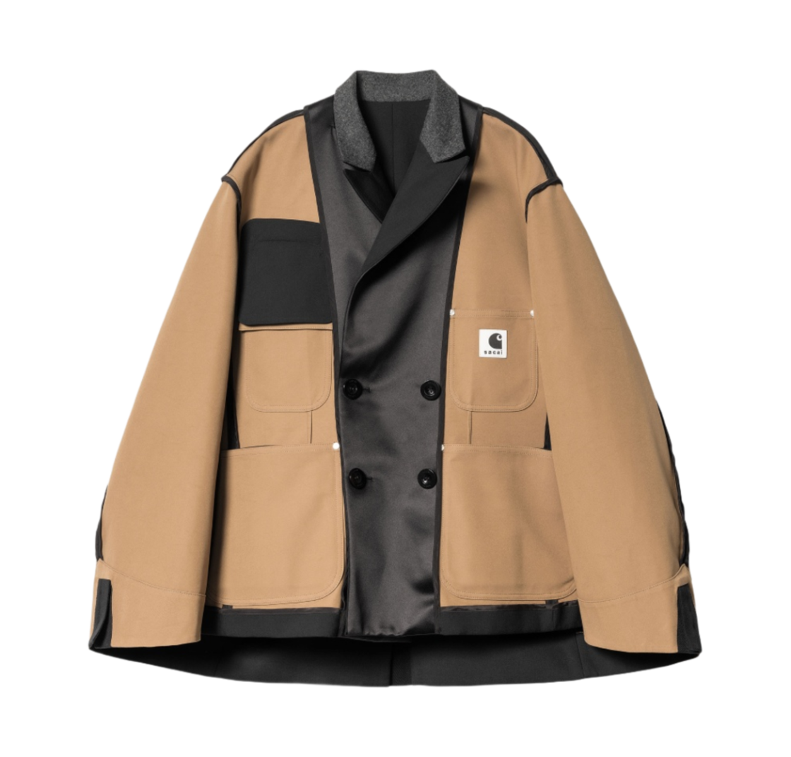 W) 사카이 x 칼하트 WIP 수팅 본딩 자켓 블랙 | Sacai | KREAM