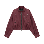 Vacant Archive Wyatt Harrington Jacket Burgundy